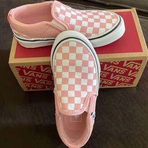 Little Girls Vans Asher Checkerboard Shoes